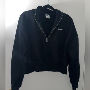 Nike Black Zip-Up Pullover